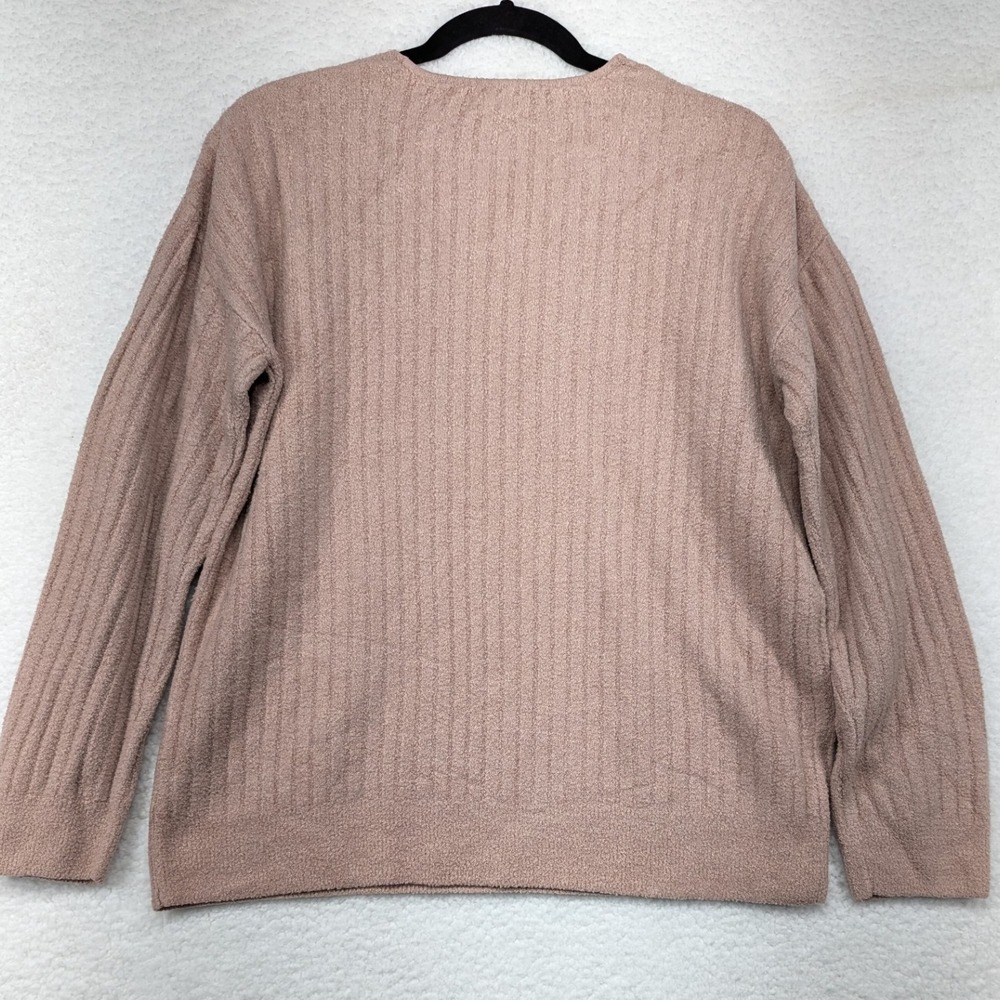 V-Neck Ribbed Sweater - Pink - Picture 2 of 8